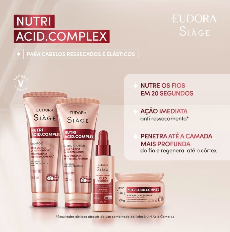 Máscara Capilar Concentrada Siàge Nutri Acid.Complex 250g