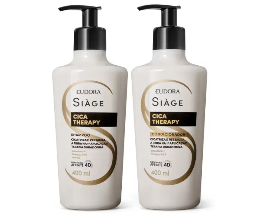Combo Siàge Cica-Therapy: Shampoo 400ml + Condicionador 400ml