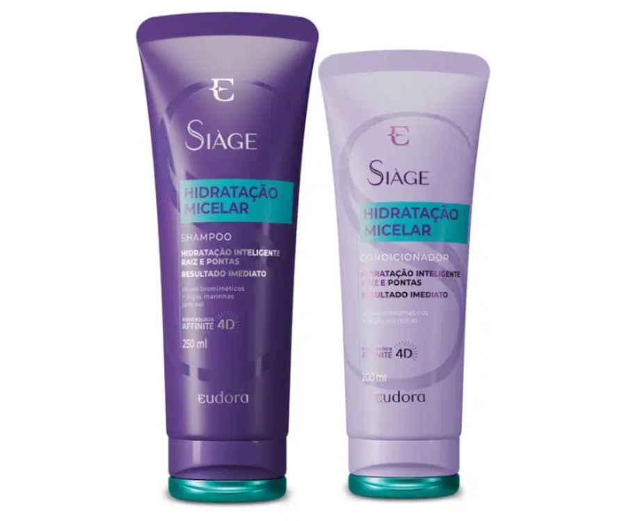 Combo Siàge Hidratação Micelar: Shampoo 250ml + Condicionador 200ml