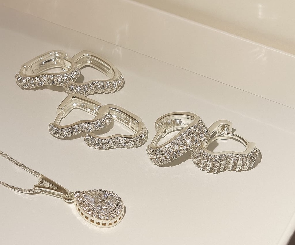 Argolas Brisa Cristal Coração
