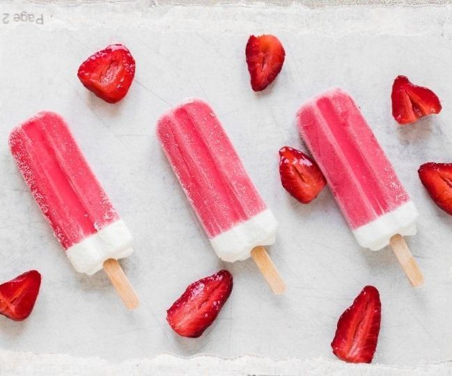 Paleta Grande de Fresas c/Crema š