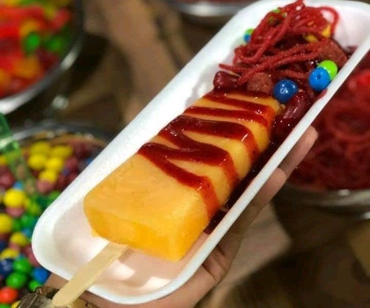 Paletas preparadas de agua