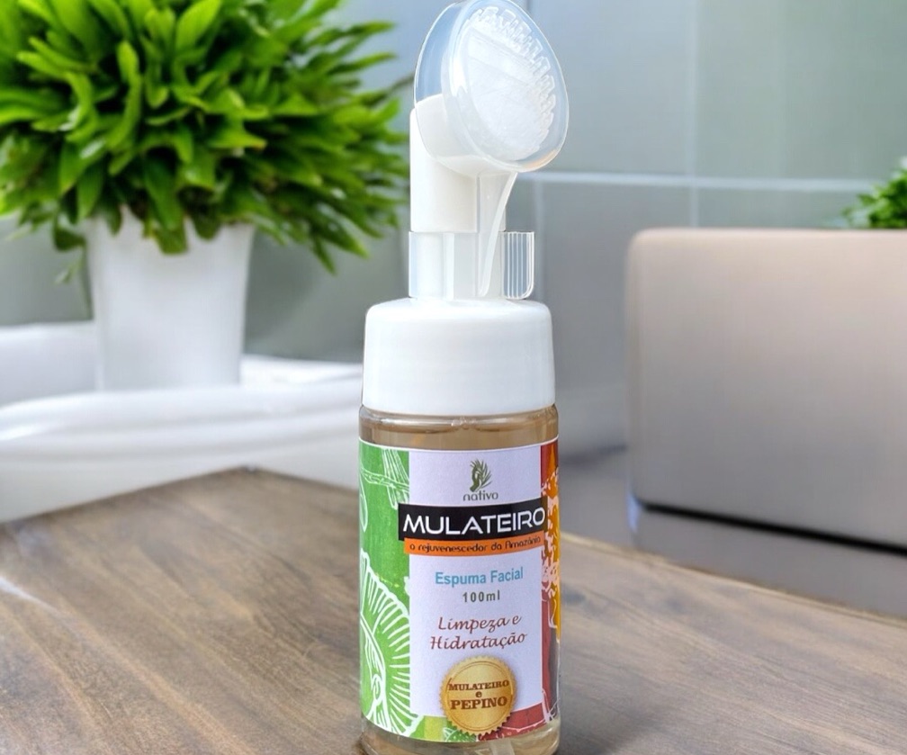 Espuma de limpeza facial mulateiro 100ml