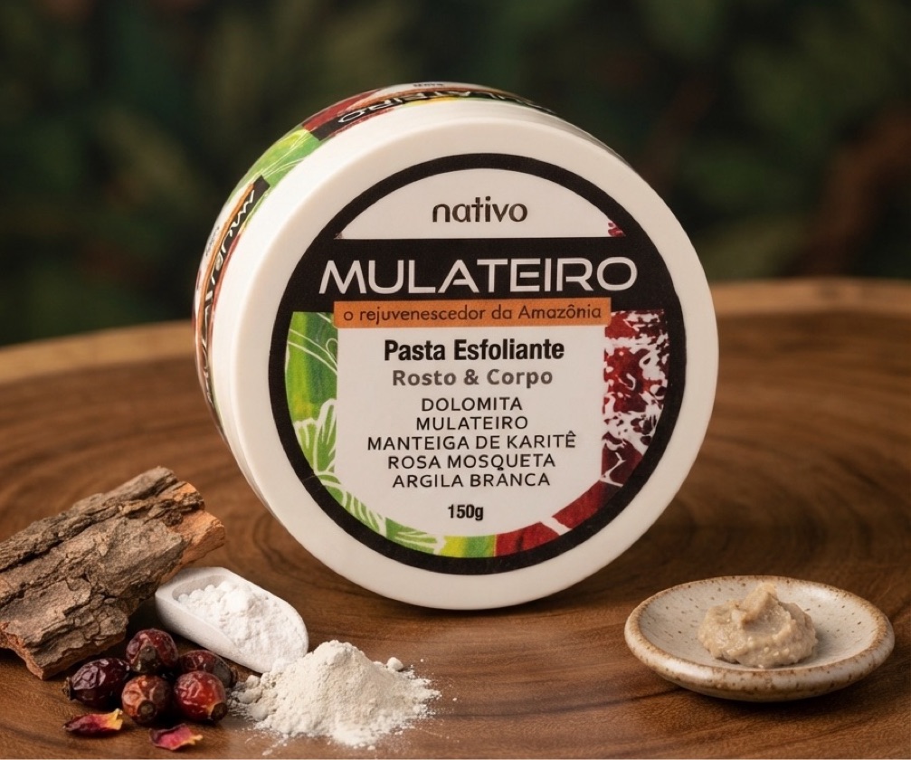 Pasta esfoliante de Mulateiro 200g