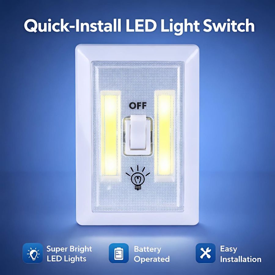 2 COB LED Light Switch