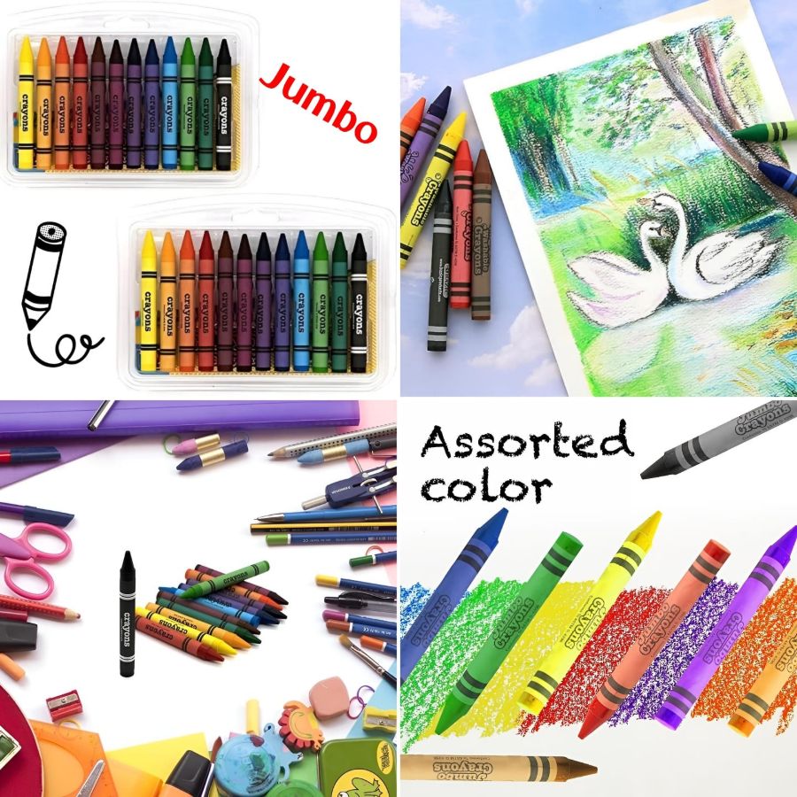 12pc Jumbo Crayons