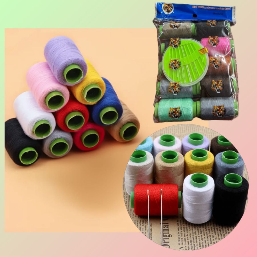 10pc Sewing Thread Set, 12 pack