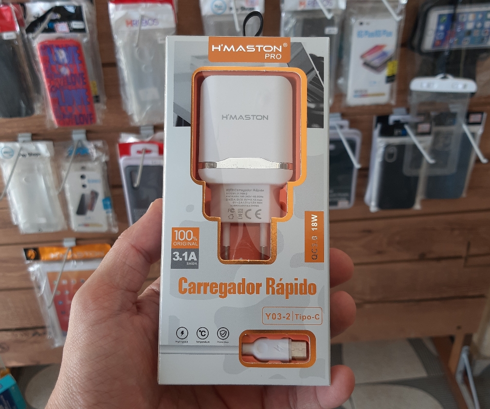 Carregador Rápido tipo C 3.1mA Hmaston