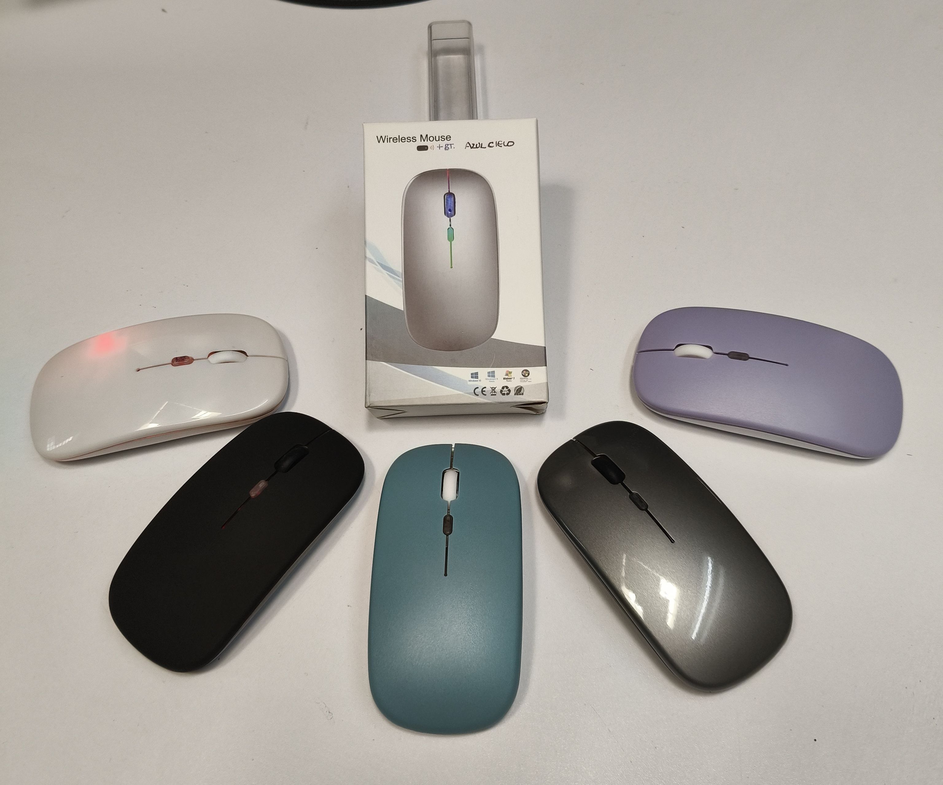 Mouse inalámbrico slim BT-USB X15 RGB Dual