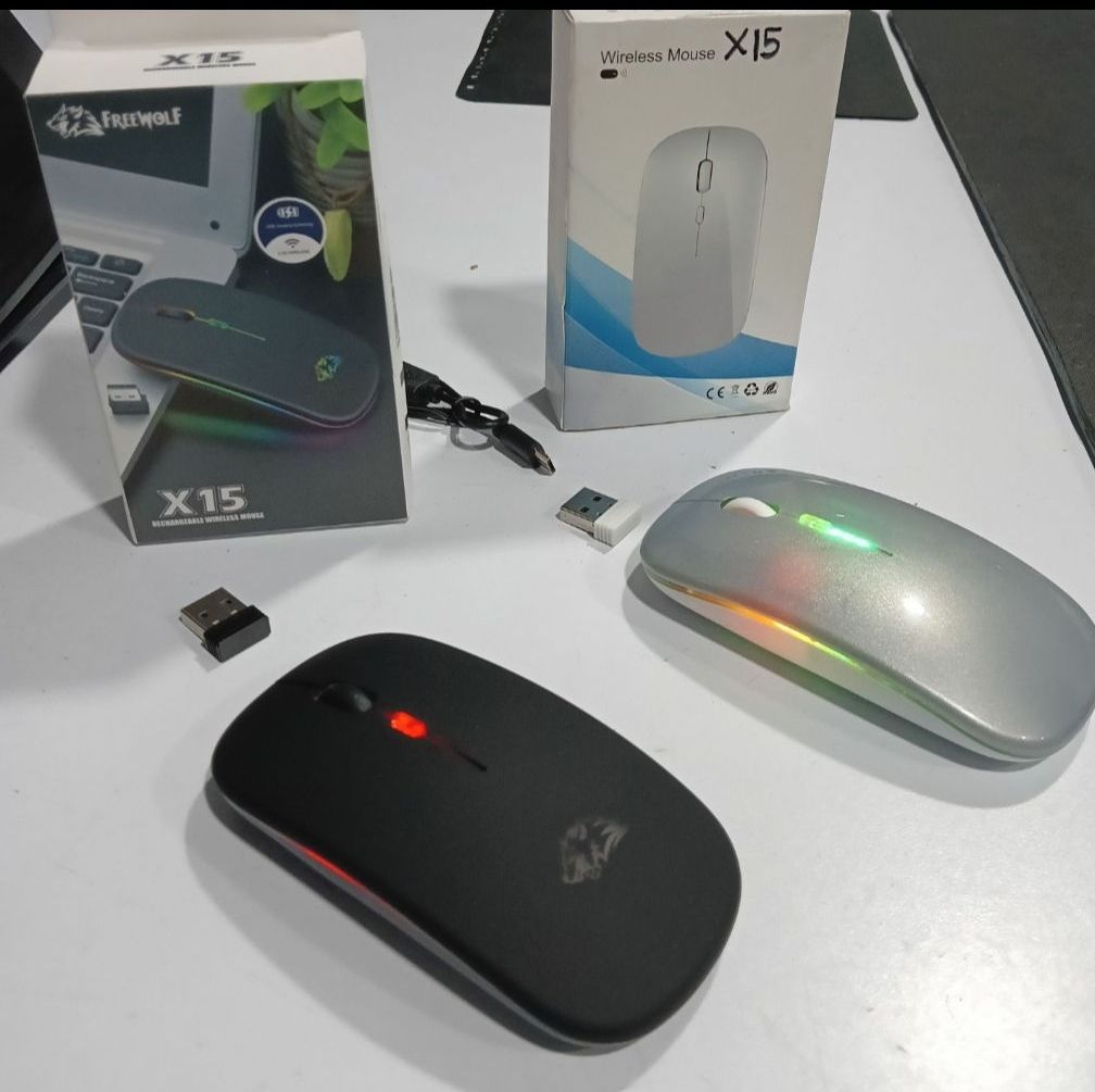 Mouse inalámbrico slim BT-USB X15 RGB Dual