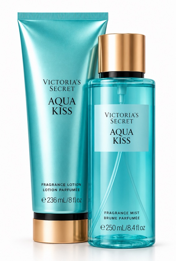 Victoria’s Secret Aqua Kiss Kit — Fragrance Mist + Fragrance Lotion