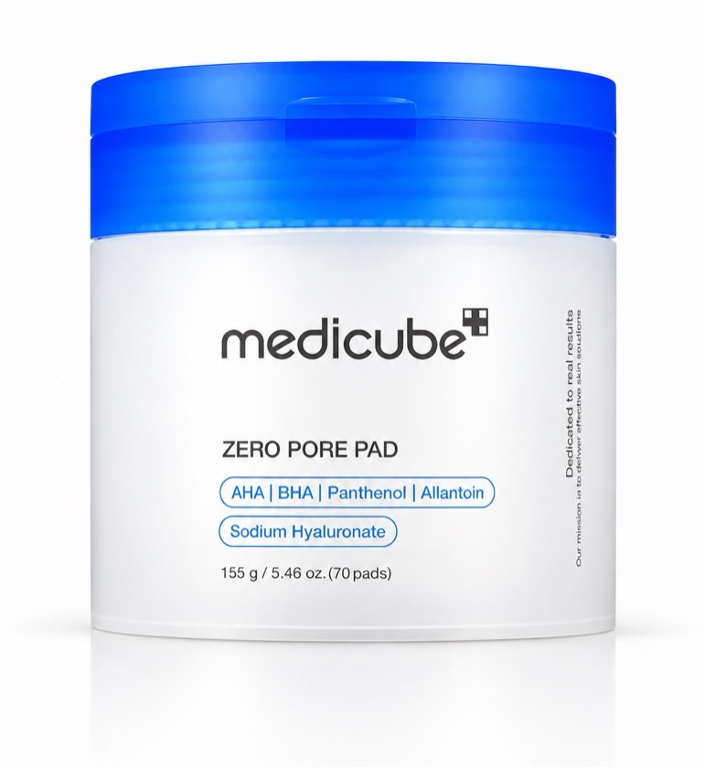 Medicube Zero Pore Pad — Pads Esfoliantes AHA + BHA 70 Unidades