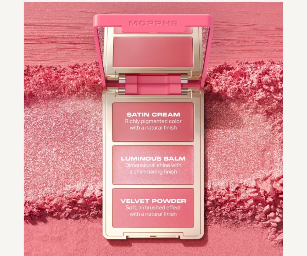 Cheek Thrills Multi-Finish Face Trio Morphe