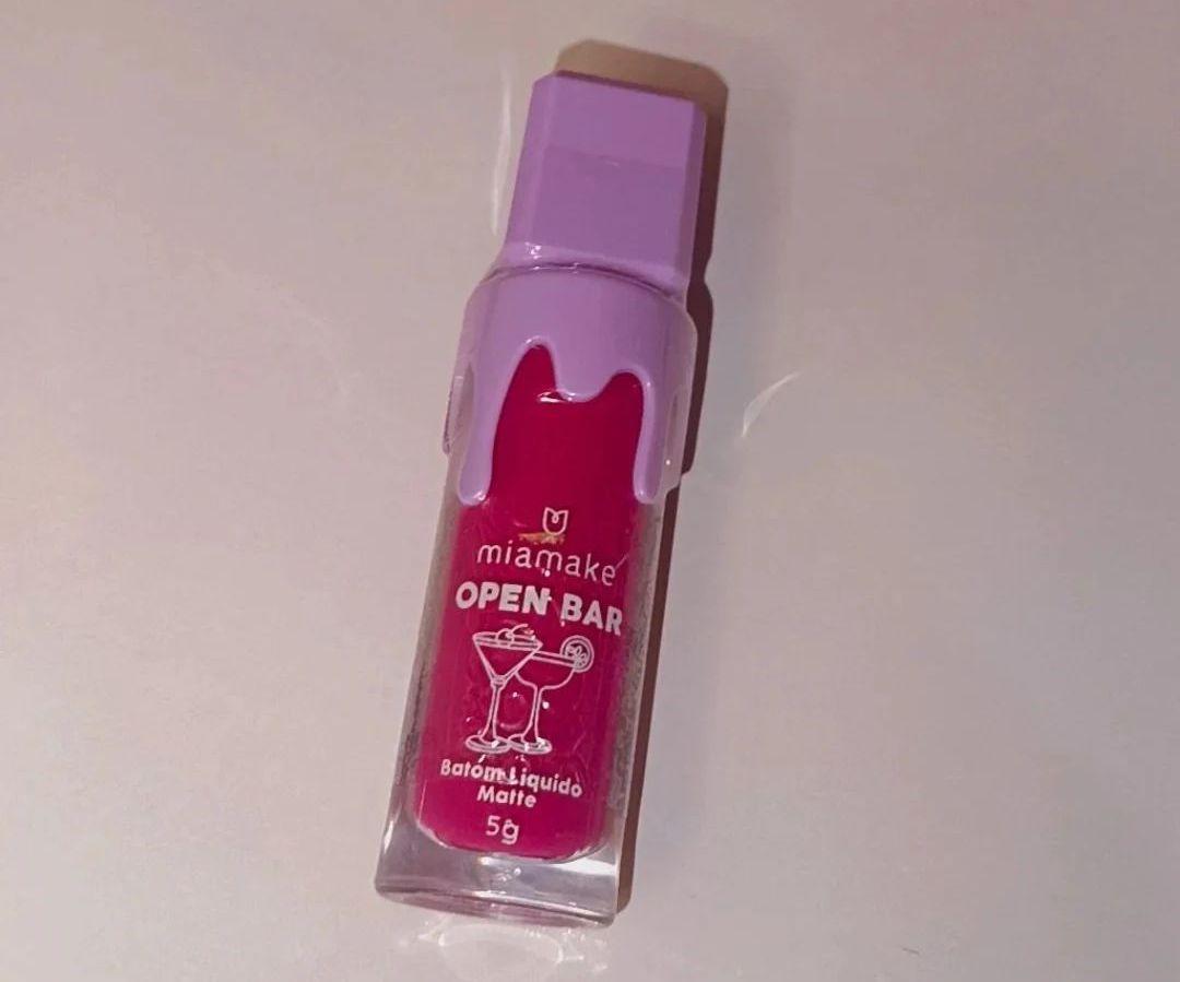 Batom Liquido Open Bar Mia Make