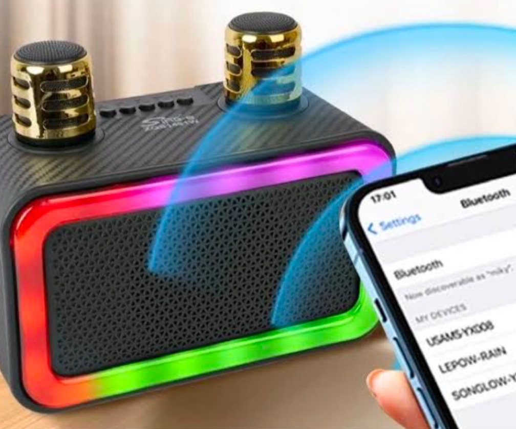 Caixa de Som Bluetooth 30W 2 Microfones sem Fio KA-8292