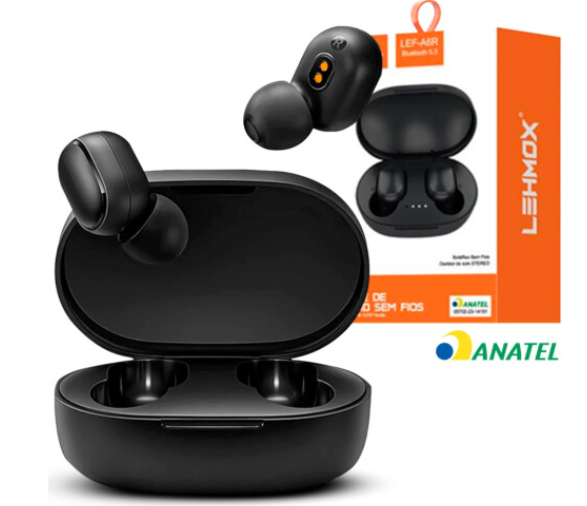 Fone De Ouvido Bluetooth 5.3 Airdots LEHMOX - LEF-A6R