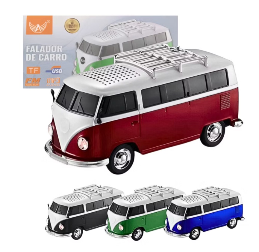 CAIXA DE SOM KOMBI MP3 BLUETOOTH WS-266