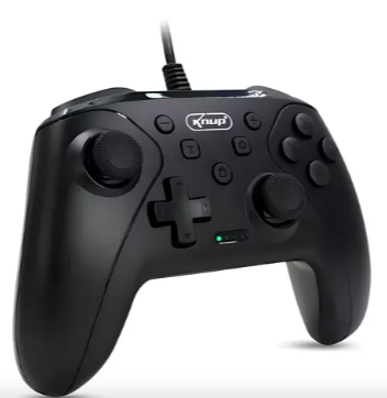 Controle Gamer Usb Para Pc, Ps3 Switch Com Fio
