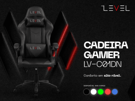 Cadeira Gamer Reclinável Level