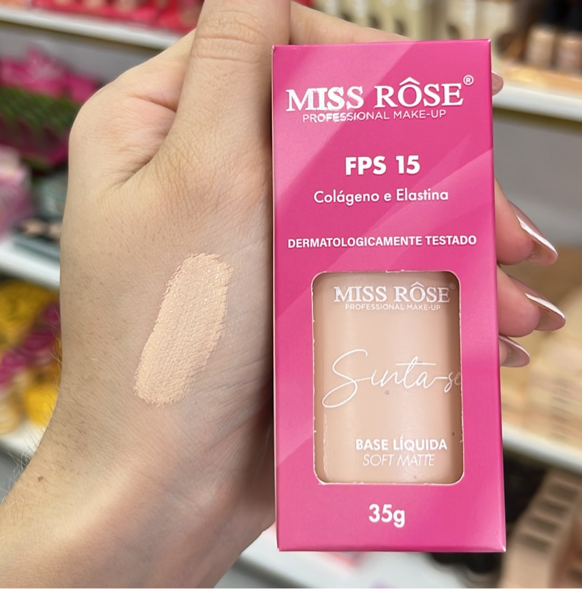 Base Soft Matte Colágeno e Elastina Miss Rôse 01