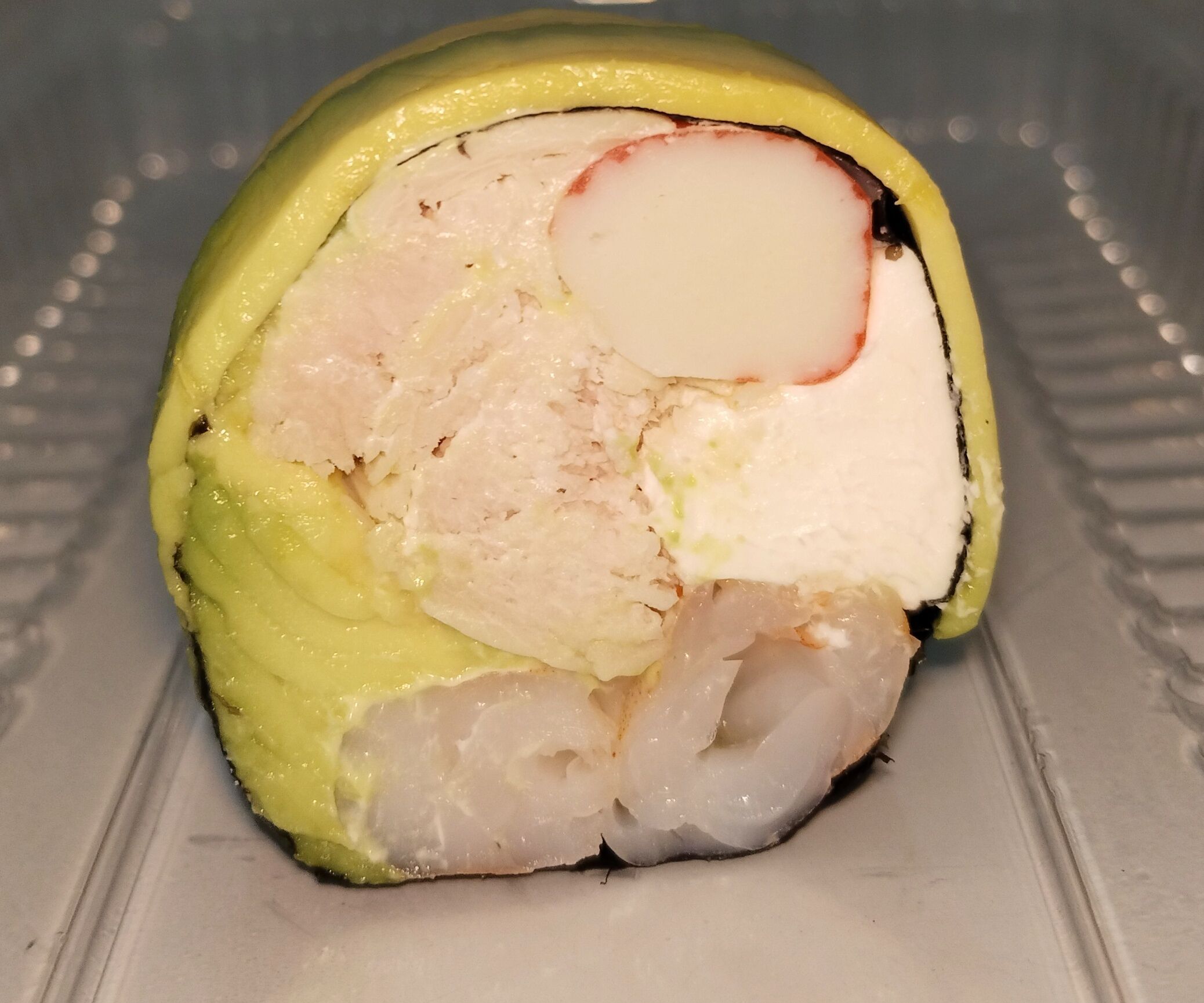 2. Sin arroz Roll premium pollo camarón ev. Palta