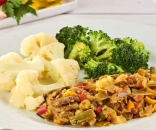 Marmita de Brócolis, Couve Flor, Legumes Salteados