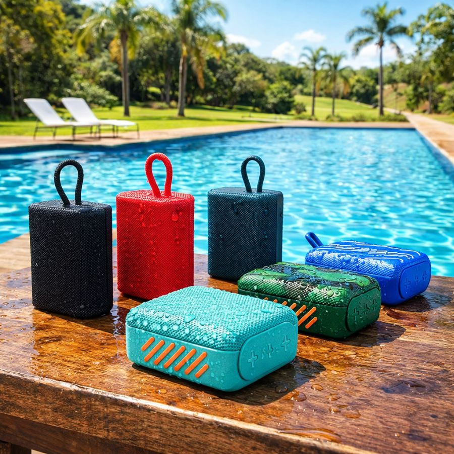 CX: 100 Mini Caixa De Som Bluetooth Resistente A Água