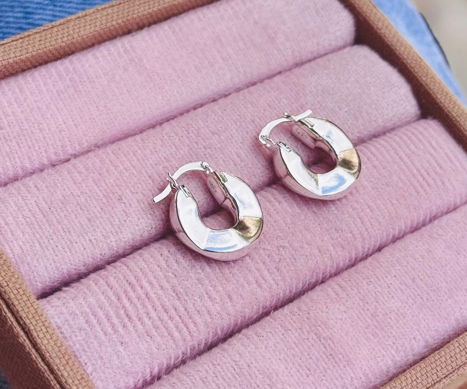 Brinco argola quebras prata