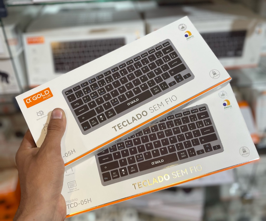 Teclado sem fio Gold (Cinza)