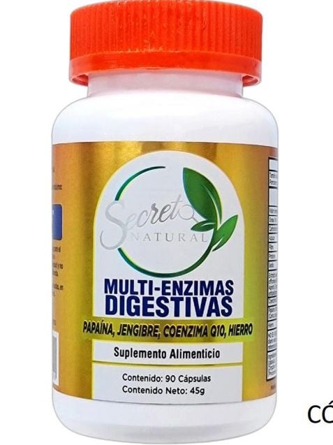 MULTI ENZIMAS DIGESTIVAS 90 CAPSULAS SECRETO NATURAL