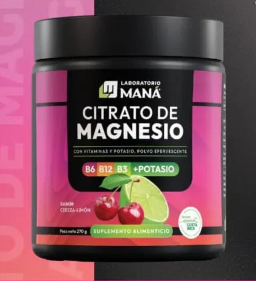 Citrato magnesio vitamina b2 b6 b12 + POTASIO 270 GRAMOS EL MANA