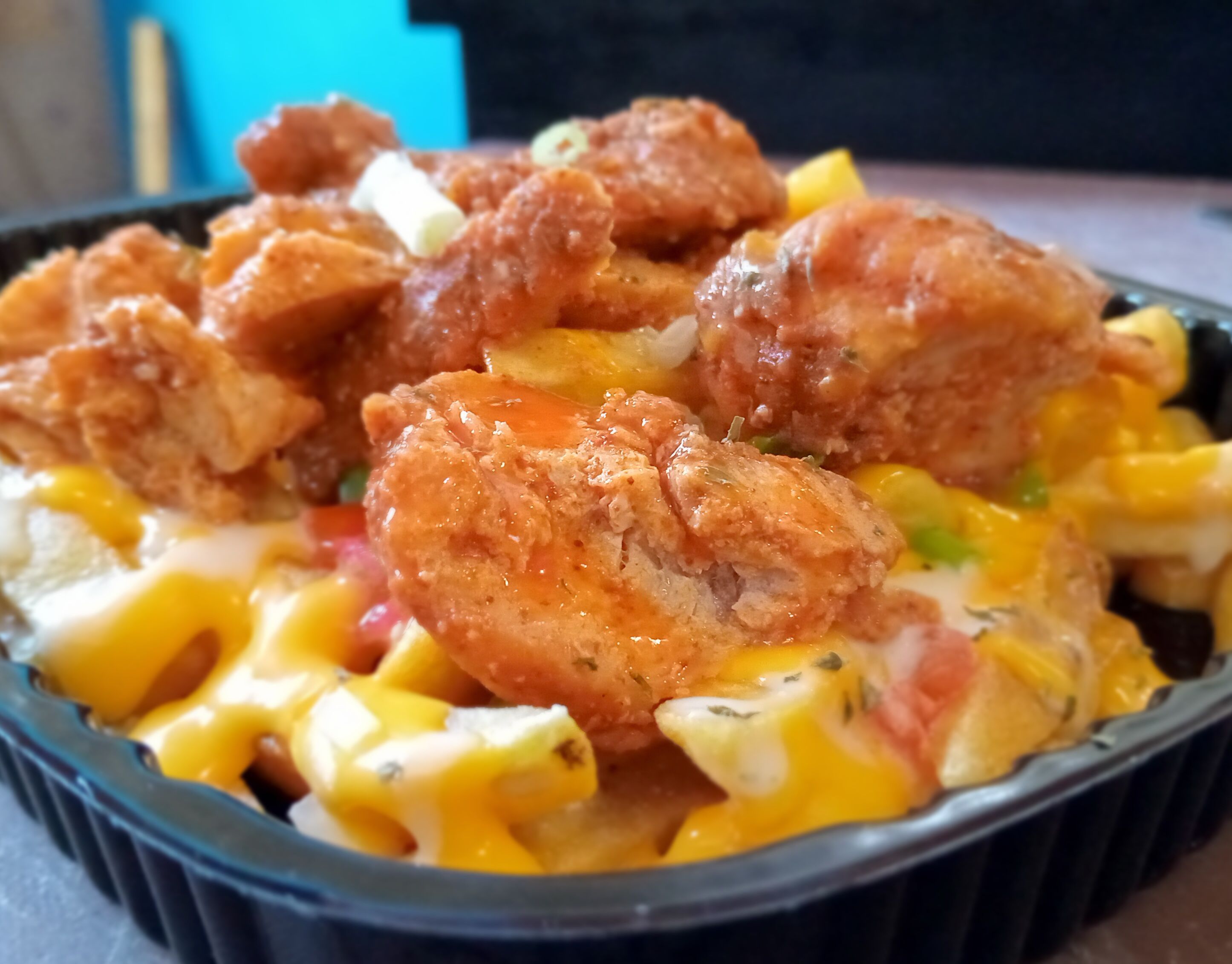 🔥🌶 BUFFALO🌶 🔥 Chicken Cheddar Cheese Loaded Fries