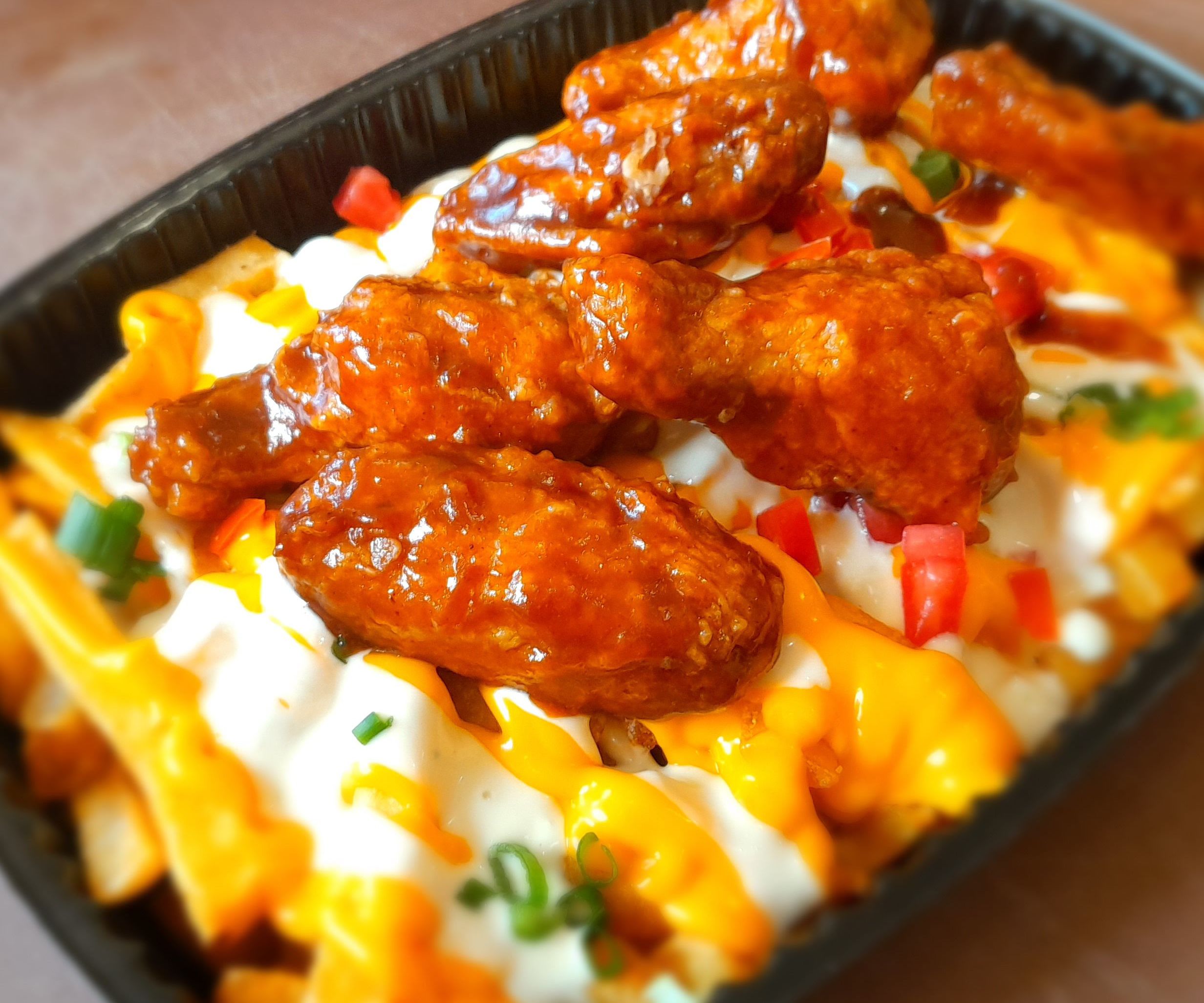 🌶🔥Buffalo Wings Cheese Loaded Fries