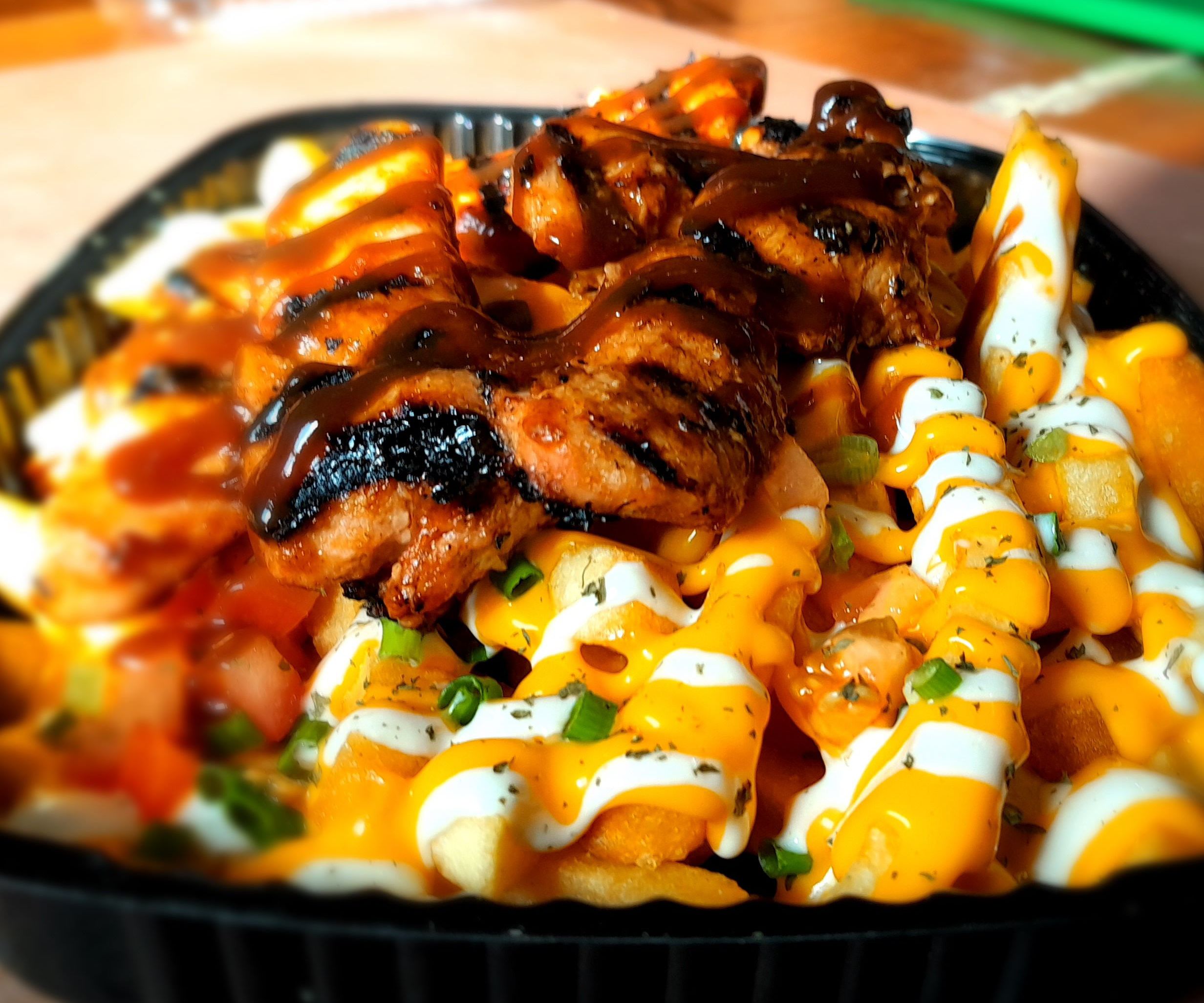 🔥BBQ🔥 Chicken Cheddar Cheese Loaded Fries