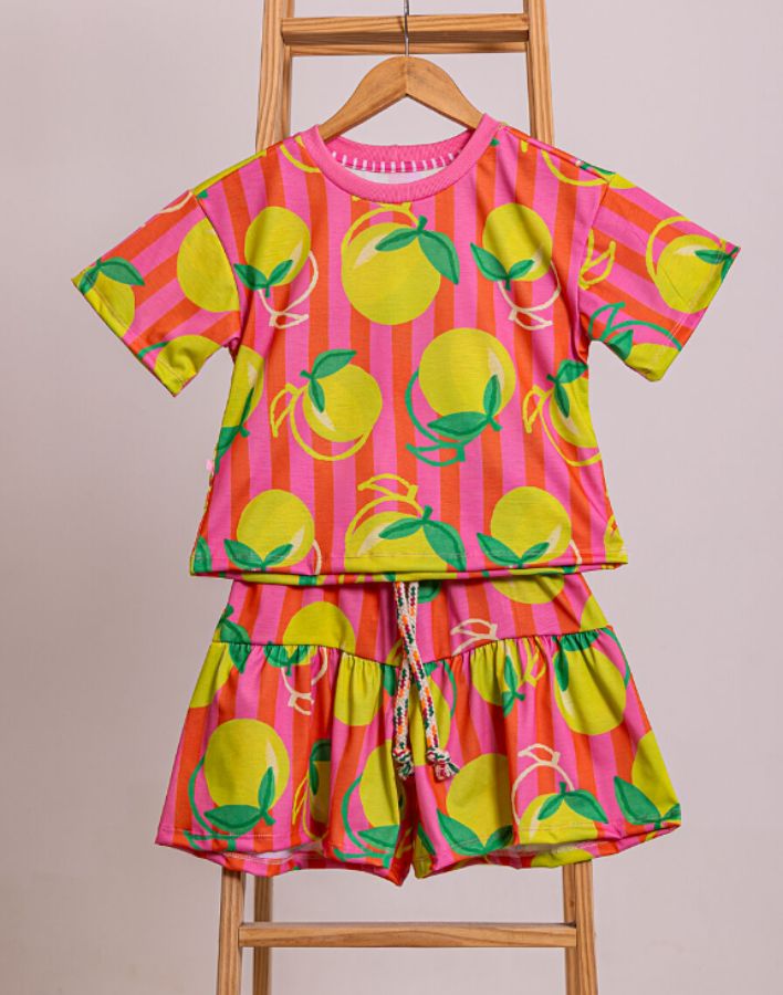 CONJUNTO BAMBOLÊ JUVENIL - FRUTINHAS LISTRADA