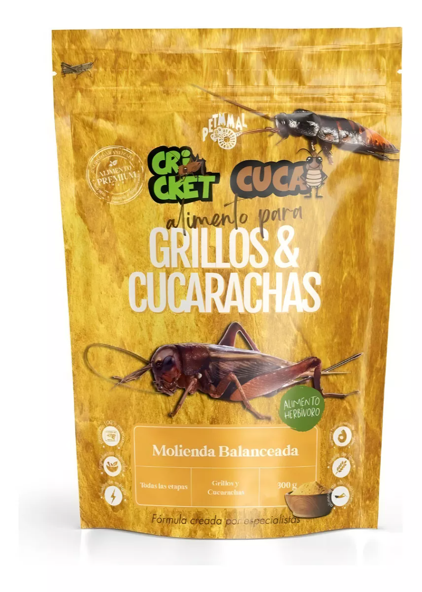 Alimento para GRILLOS Y CUCARACHAS