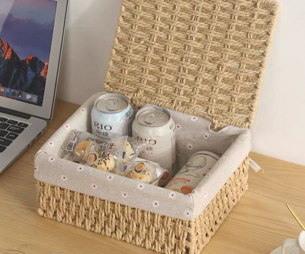 Caja Tejida con Tapa