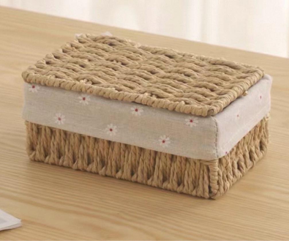 Caja Tejida con Tapa