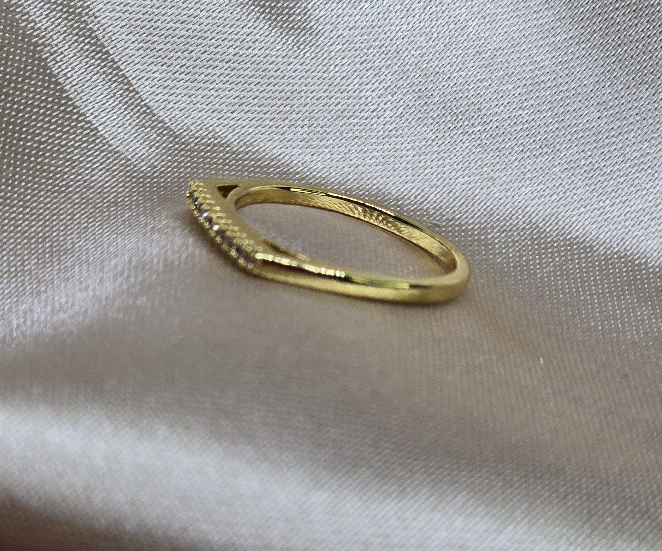 Anel Minimalista Zircônia