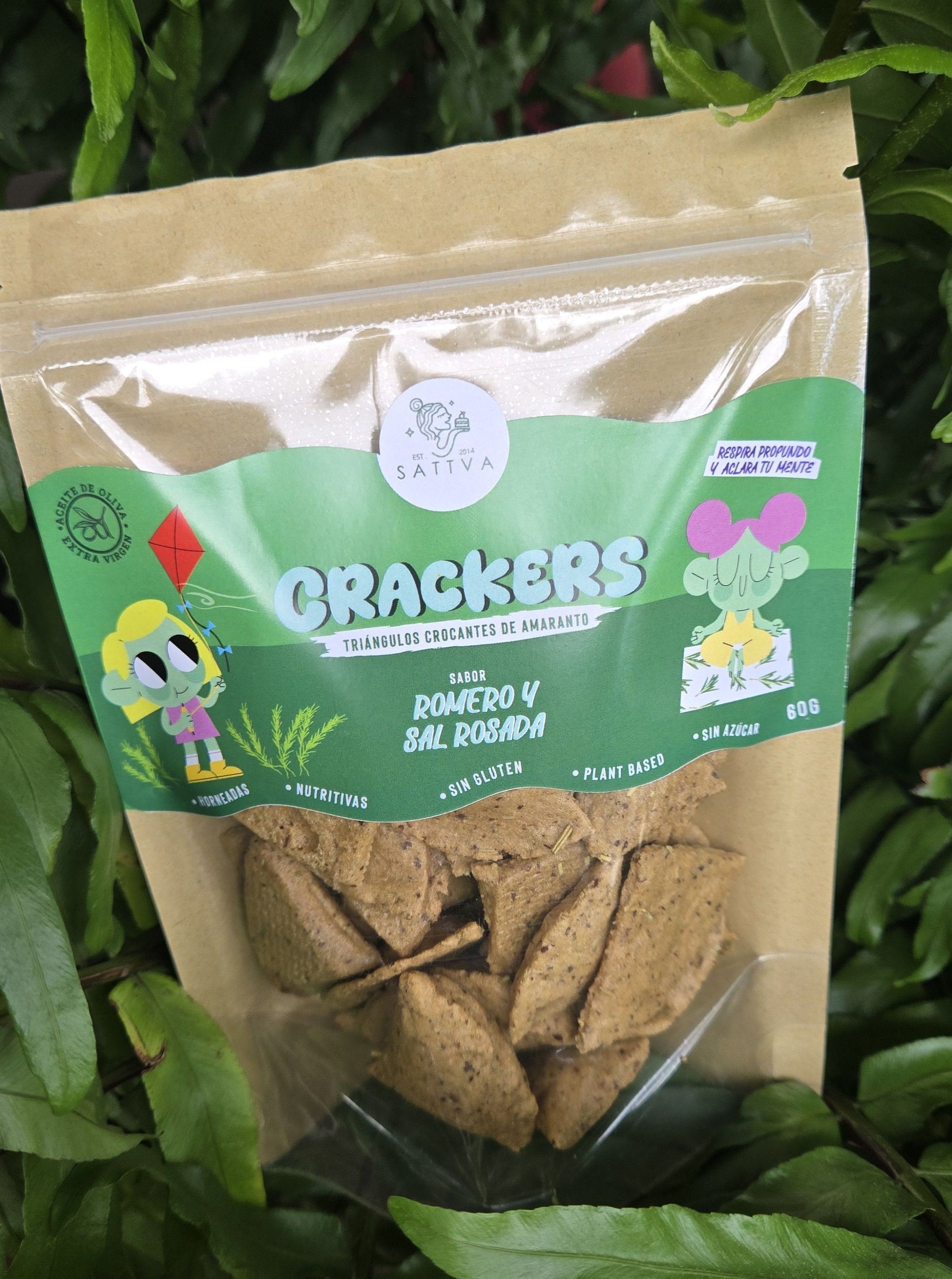 Crackers romero y sal rosada