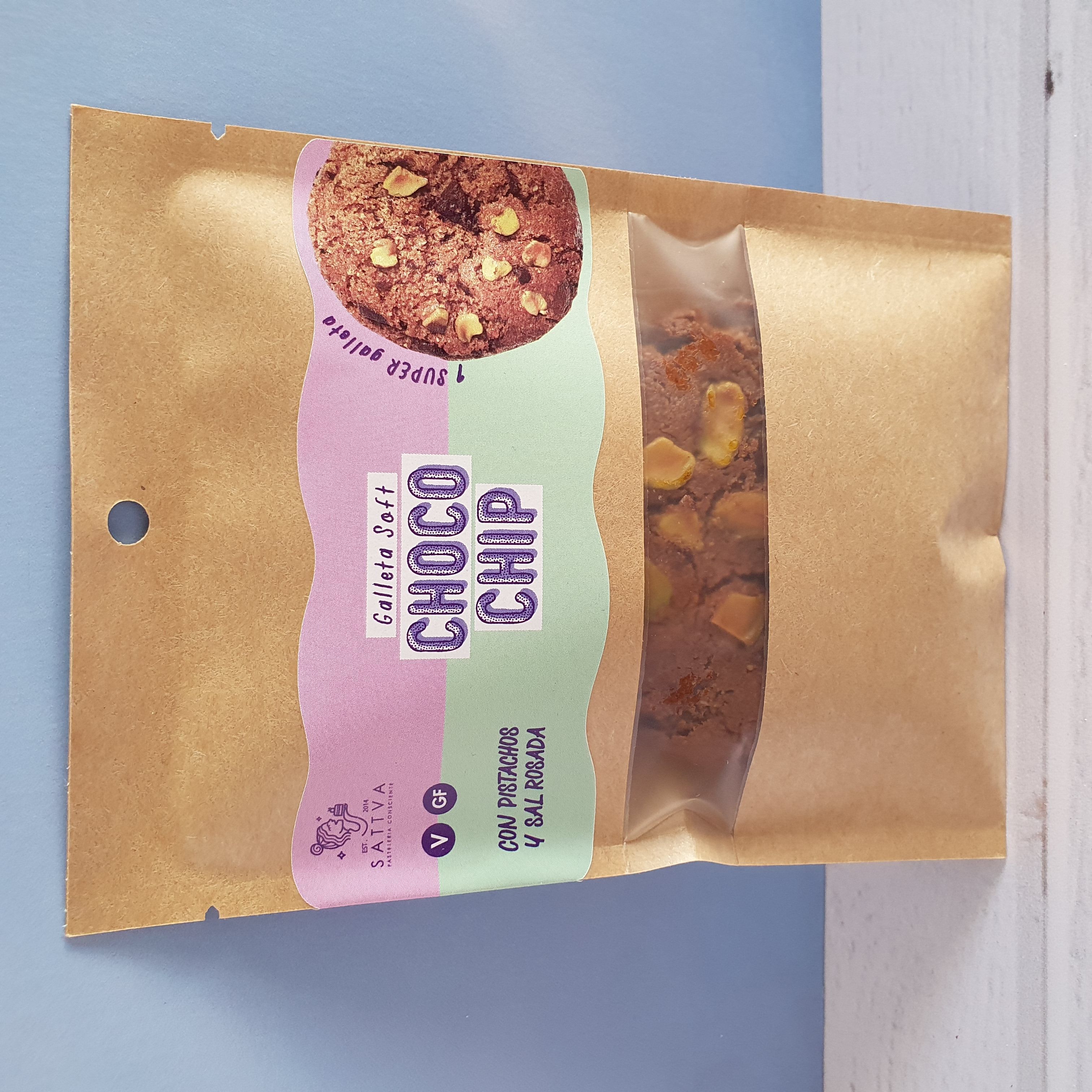 Galleta chocochip con pistacho