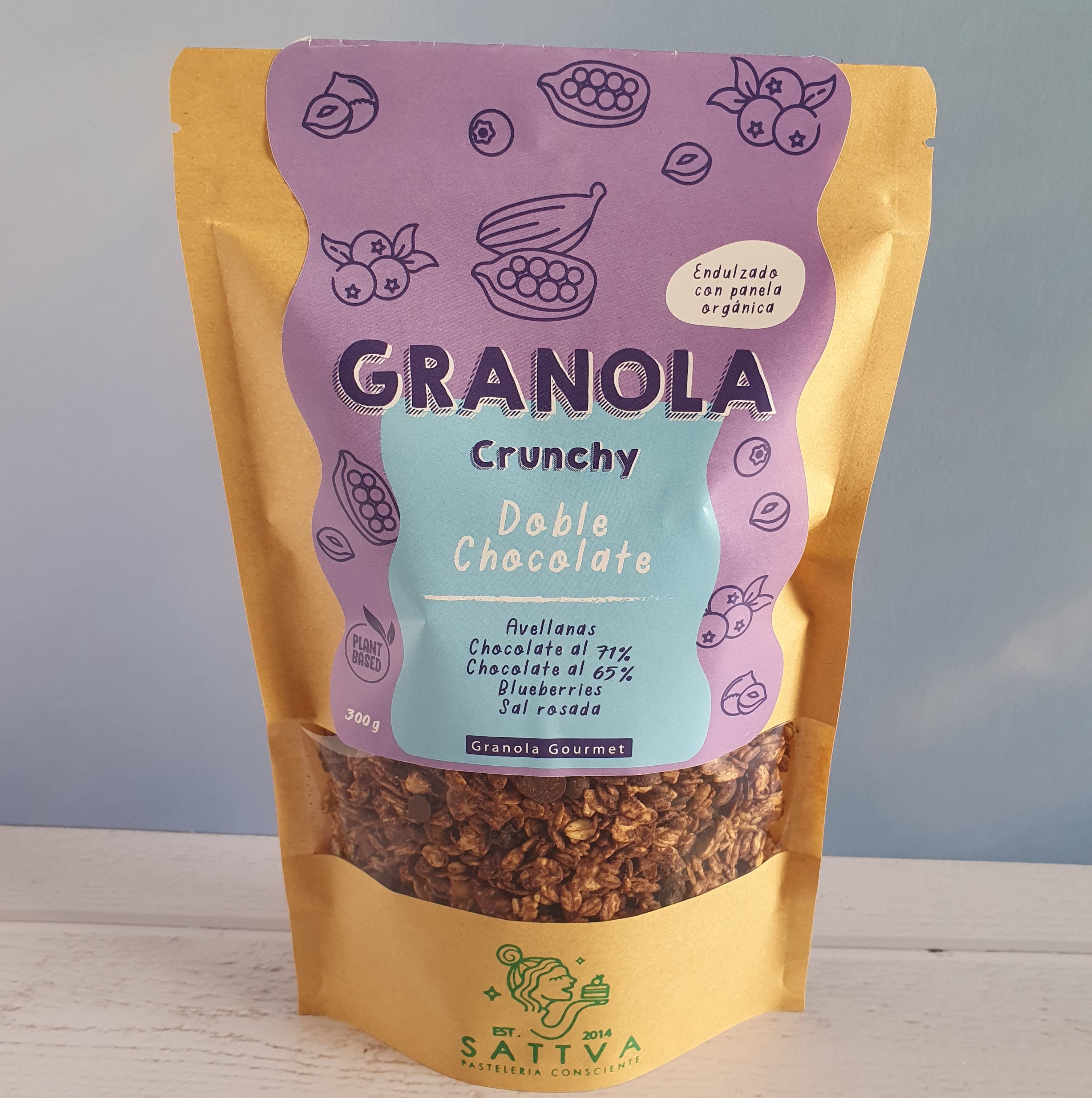 Granola con 🍫 blueberries y avellana