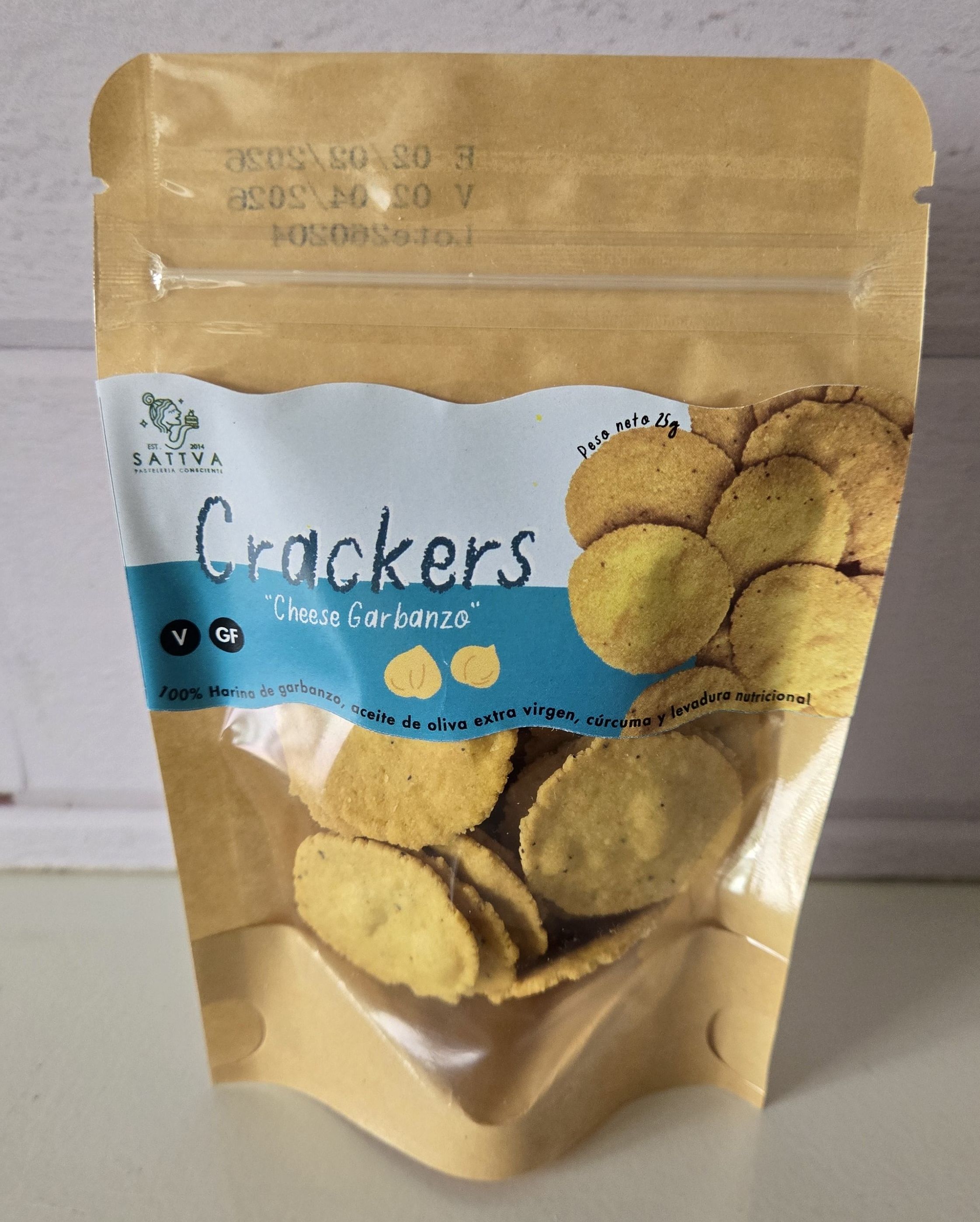 Crackers de garbanzo