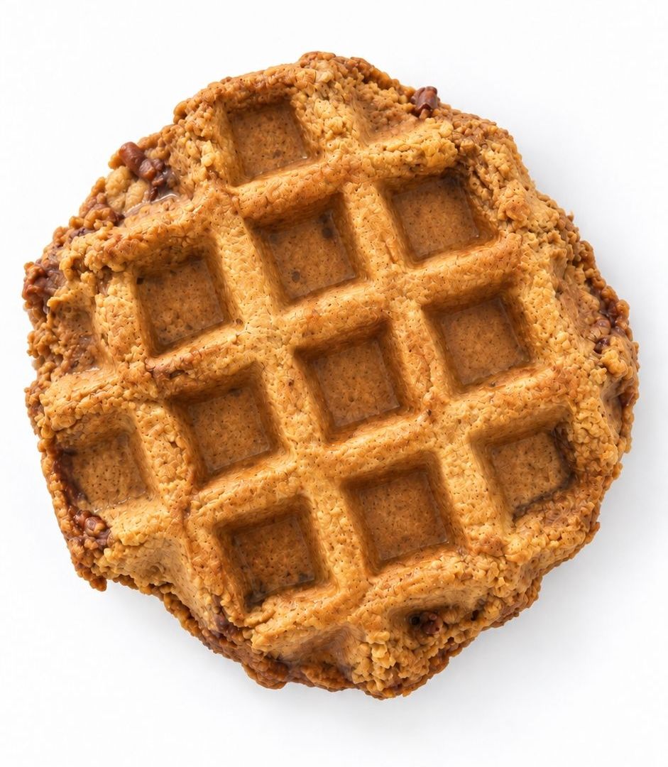 Waffle de camote, pecanas y pumpkin spice