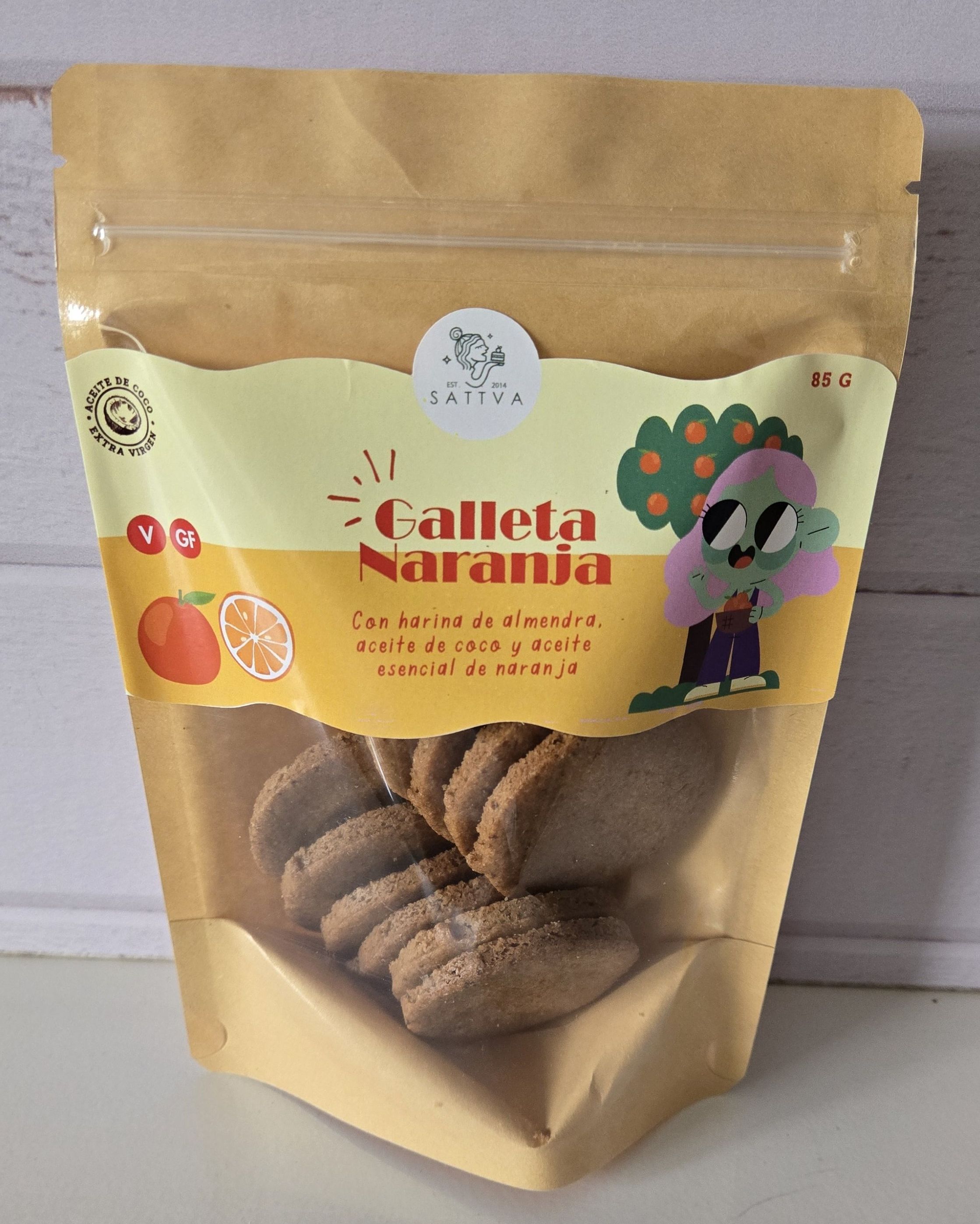 Galletas crocantes de naranja
