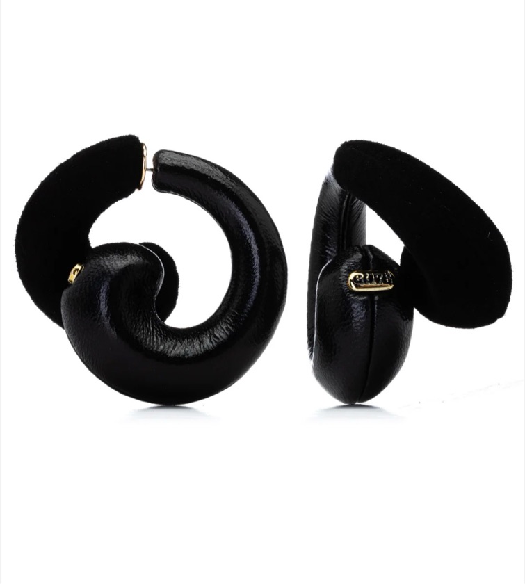 Brinco Argola Icon Reverso Preto