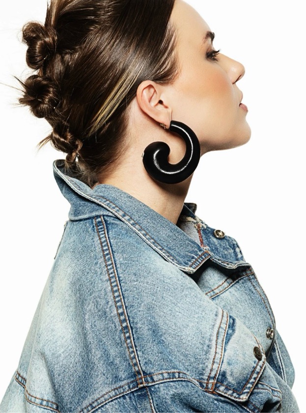 Brinco Argola Icon G Preto