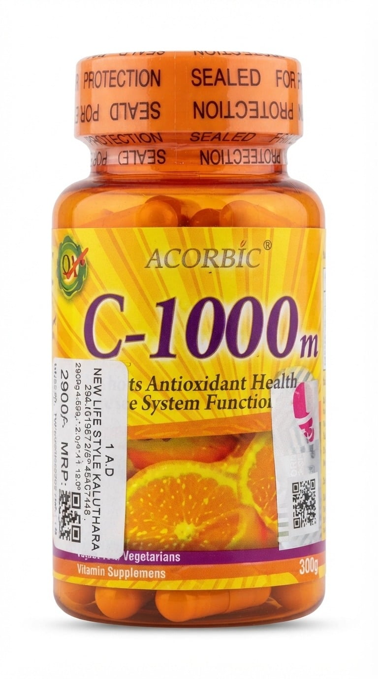 Acorbic C-1000m Vitamin Supplements