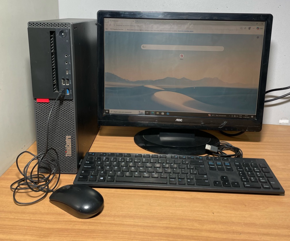 Computador Lenovo ThinkCentre i5 8500 8º Geração / monitor