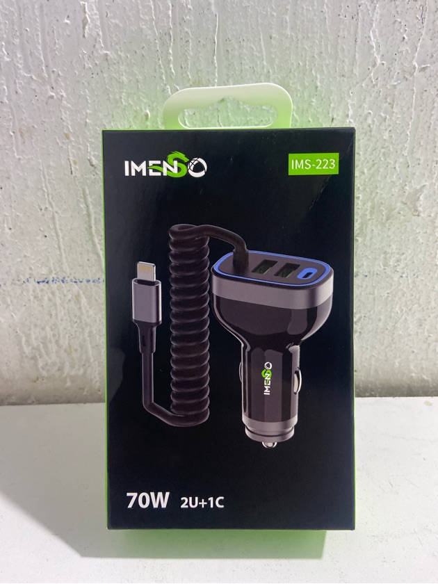 IMS-223 CARREGADOR VEICULAR SAIDA IOS